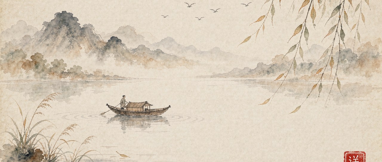 水彩画版送别